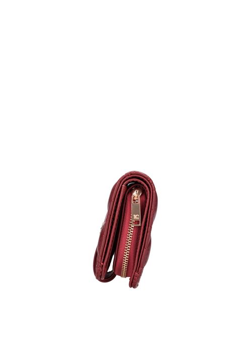 Eco-leather wallet LA CARRIE | STICH&SPOON MINI WALLETROSSO